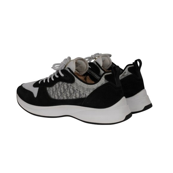Dior Mens B25 Oblique Runner Sneakers  US 9 EU 42 Black White Low Top Mesh Suede - Picture 5 of 11